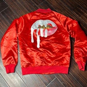 Kylie Cosmetics Red Bomber Jacket
